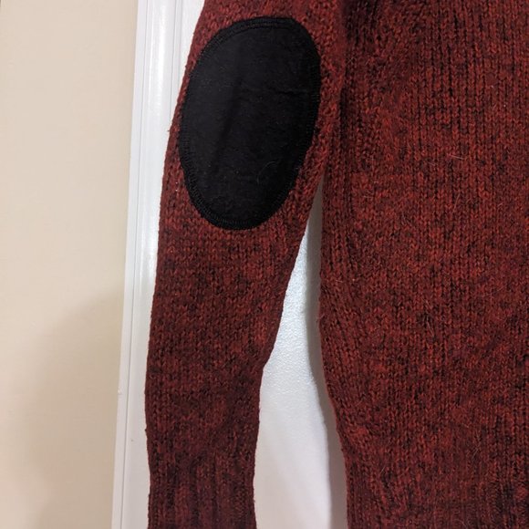 Dark Red Knit Sweater/Cardigan - Picture 4 of 7